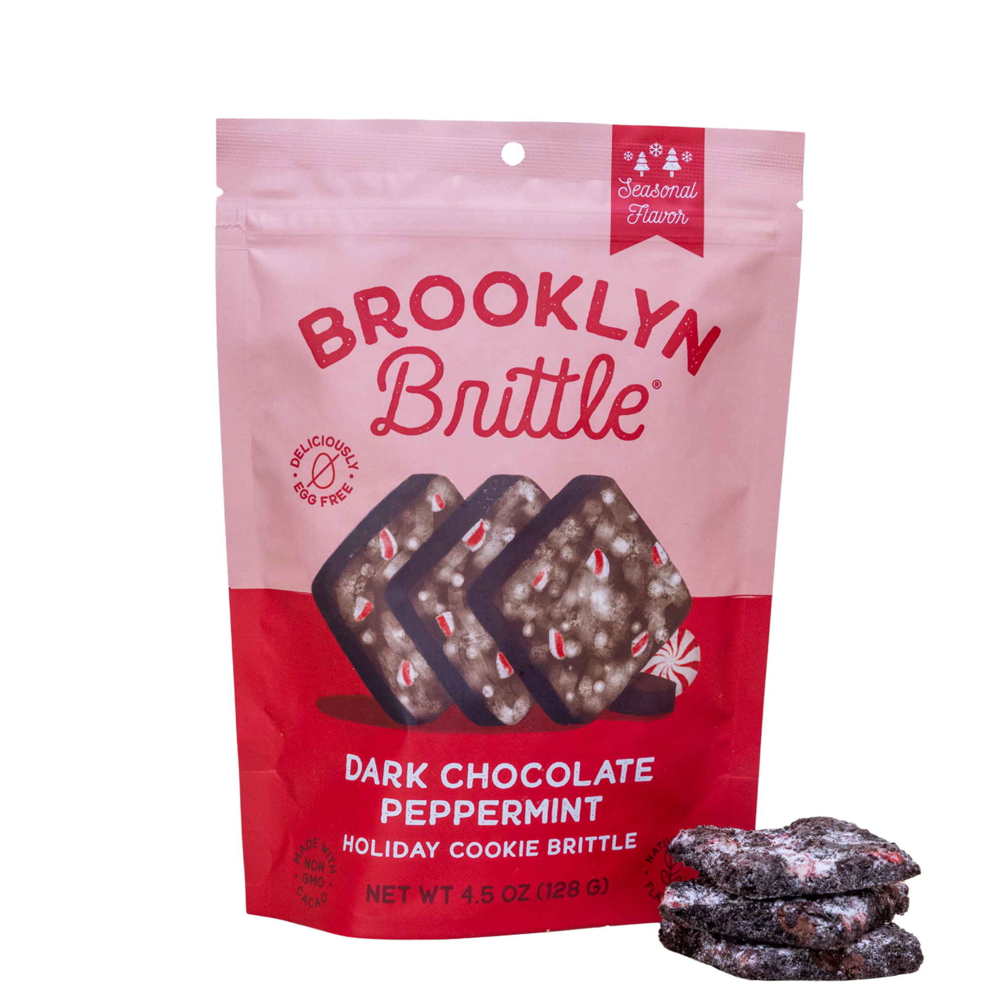 Brooklyn Brittle Dark Chocolate Peppermint Italian Cookie Brittle