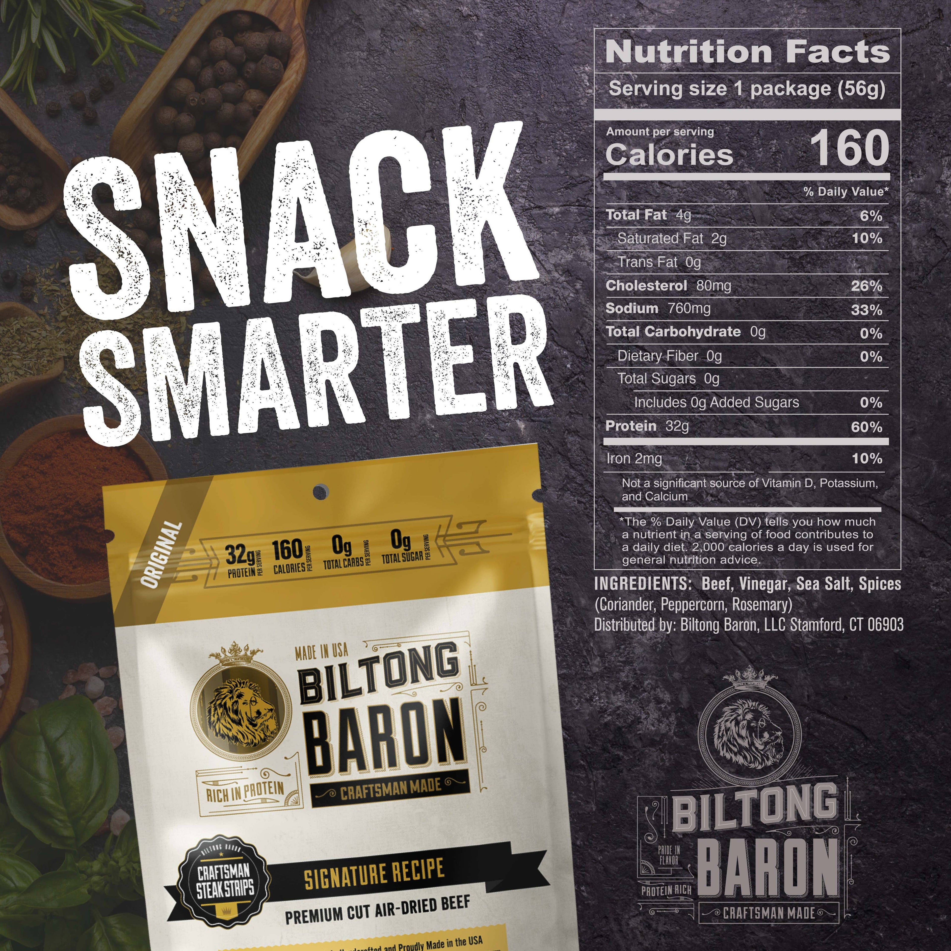 Biltong Baron Signature Recipe 2oz Bag