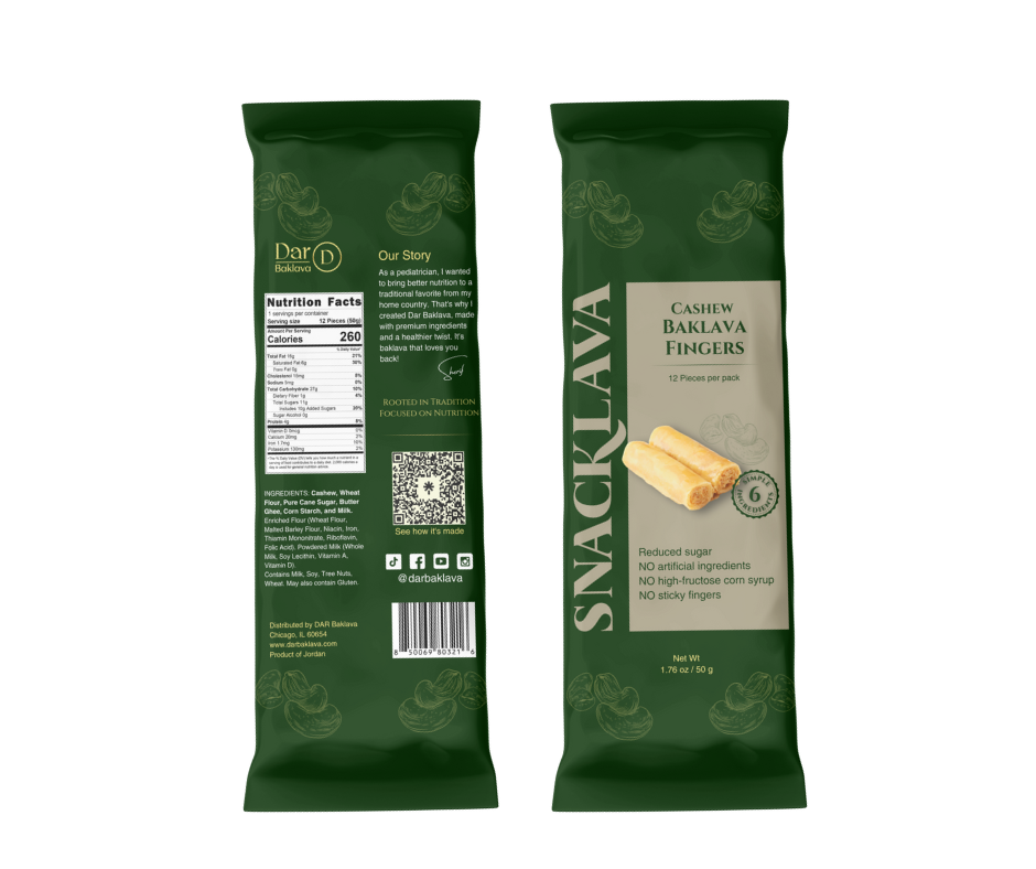 Dar Baklava Cashew Baklava Fingers