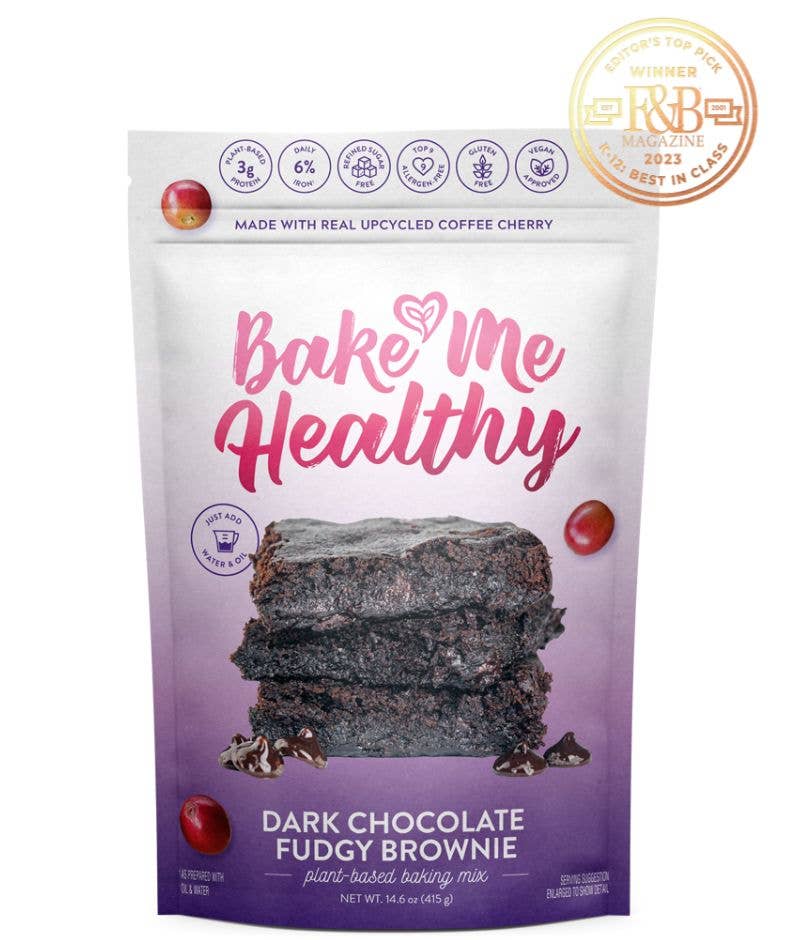 Bake Me Healthy - Dark Chocolate Fudgy Brownie Plant-Based Baking Mix