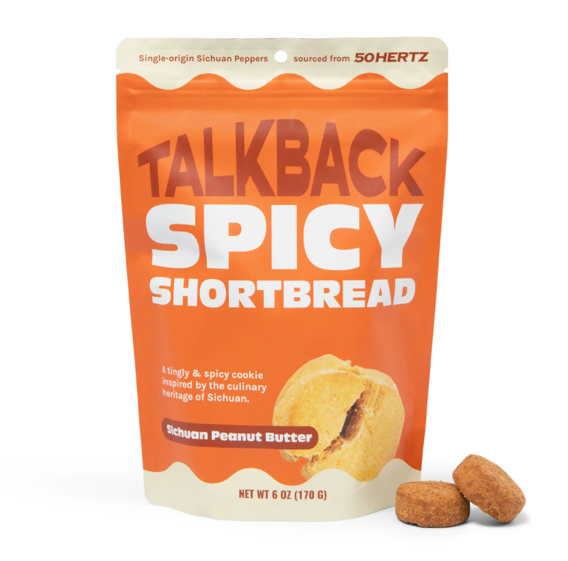 Talkback Sichuan Peanut Butter Shortbread 6.5 OZ