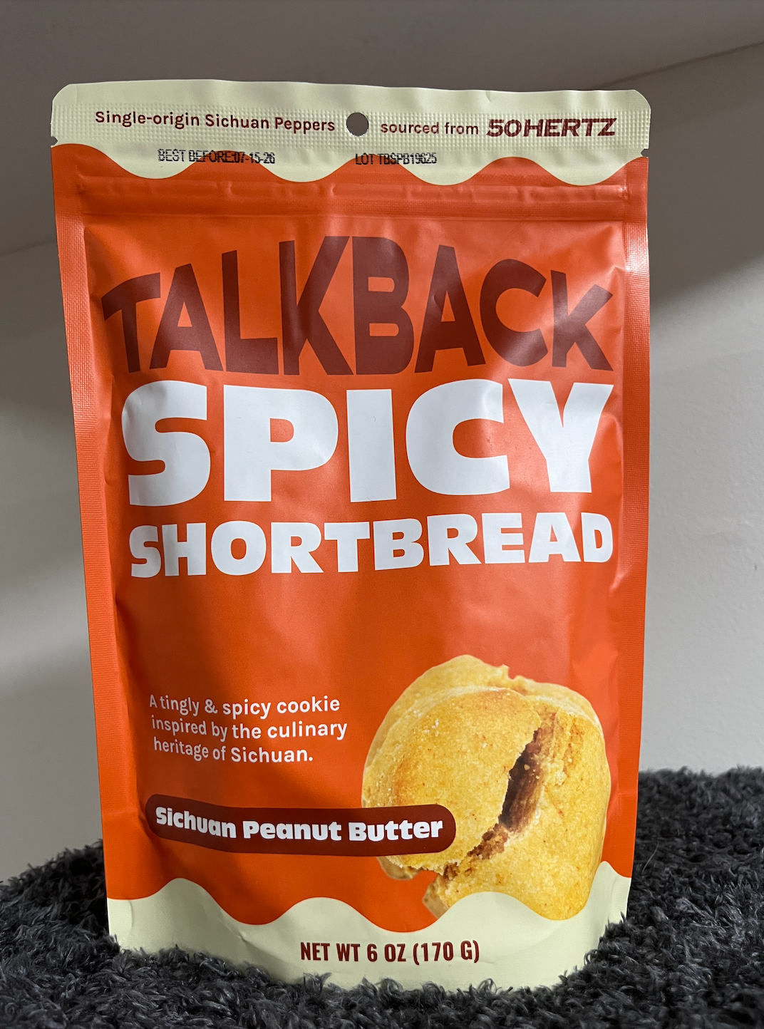 Talkback Sichuan Peanut Butter Shortbread 6.5 OZ