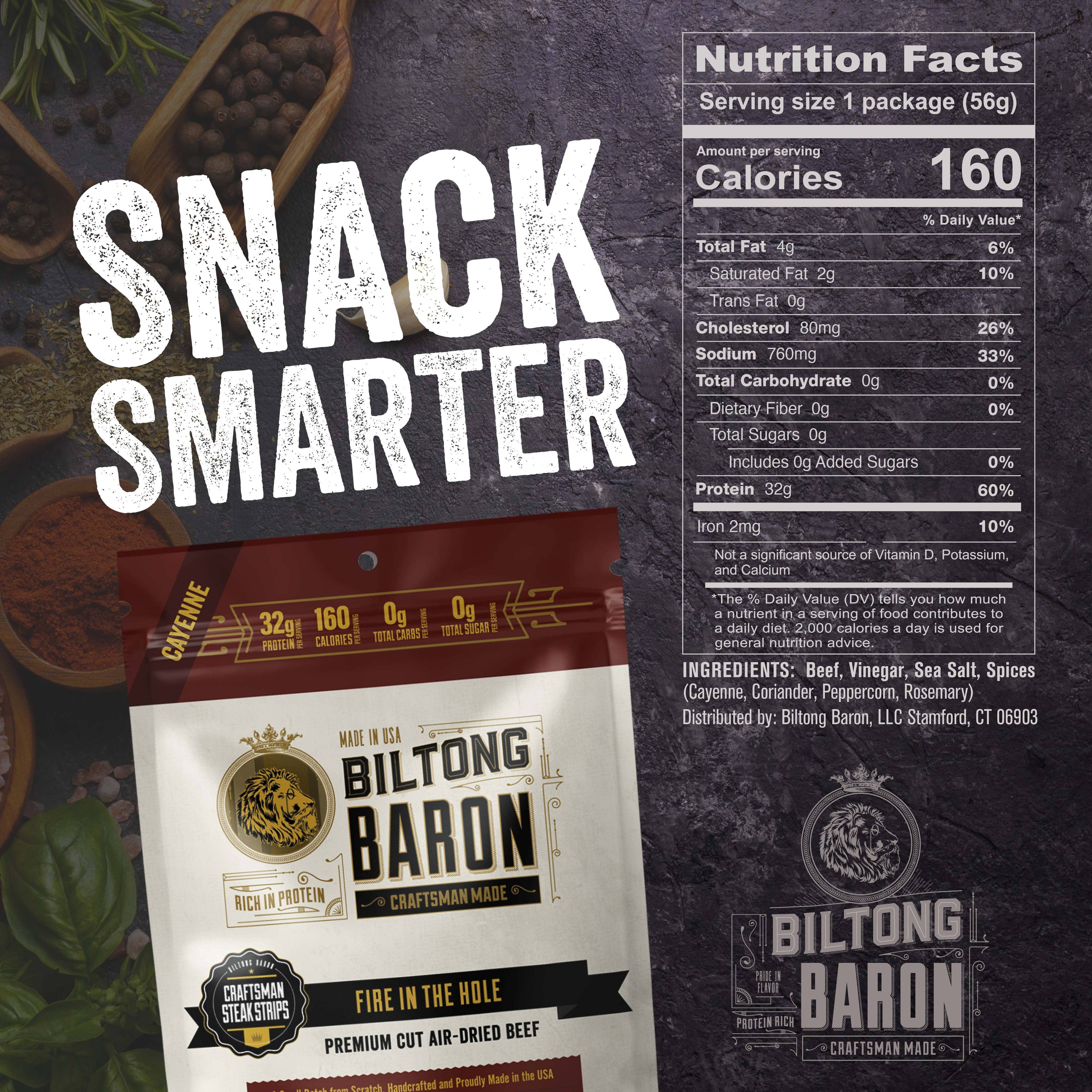 Biltong Baron Fire in the Hole Recipe 2oz Bag