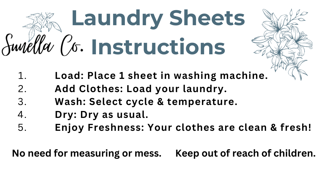 Sunella Co. - Laundry Detergent Sheets - Fresh Linen