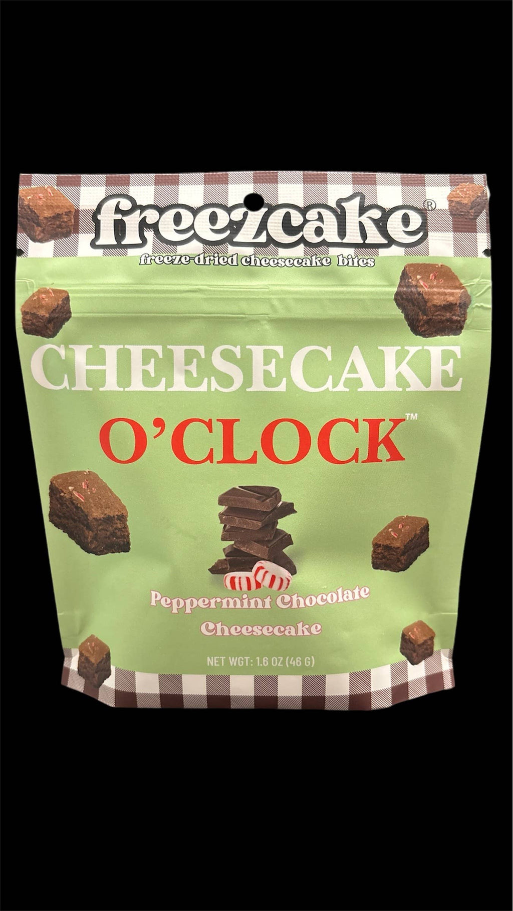 Chocolate Peppermint Freeze-Dried Cheesecake Bites