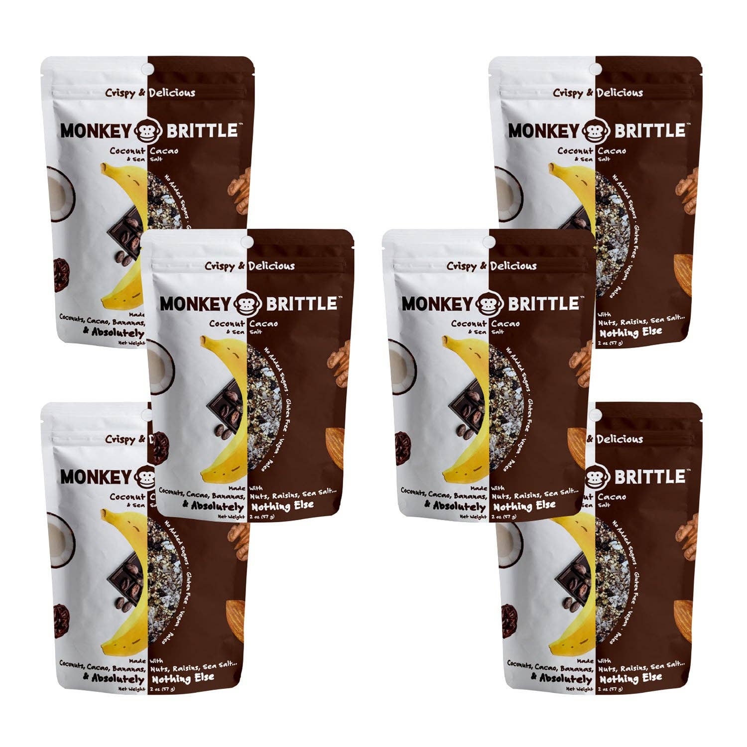 Monkey Brittle Banana Coconut Cacao