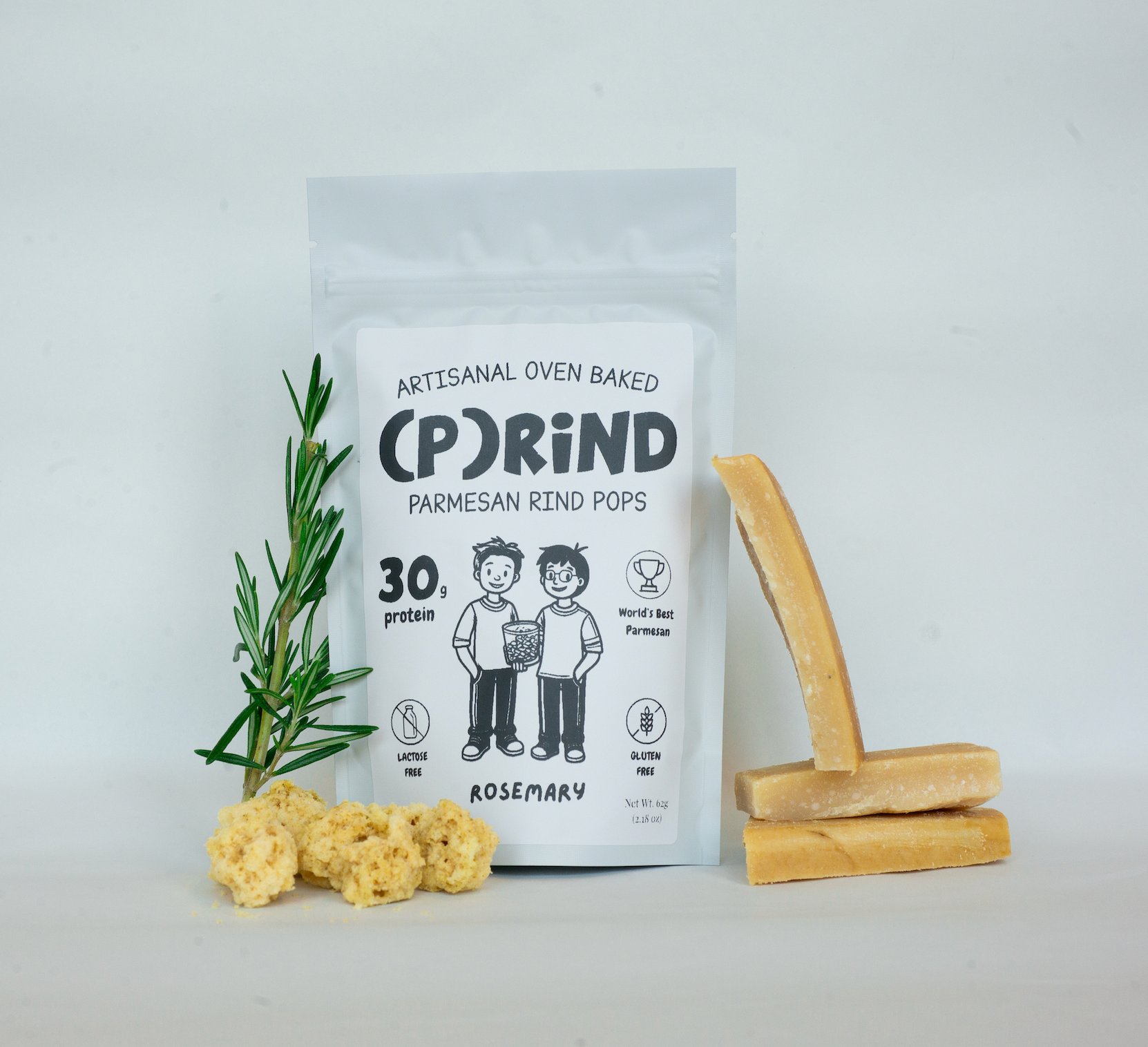 (P)rind Rustic Rosemary Parm Pops