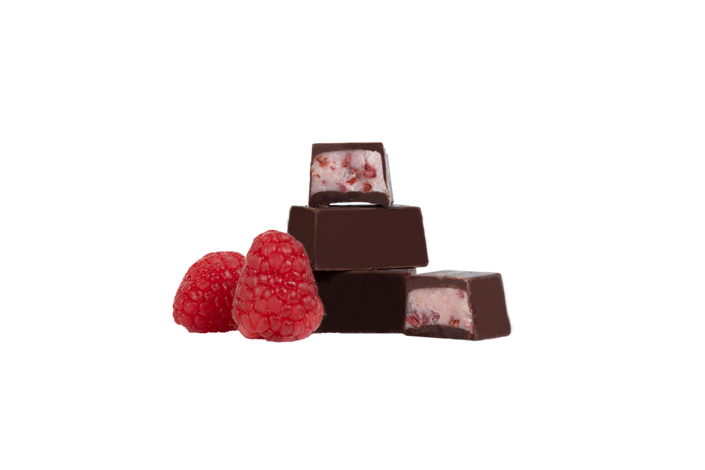 Nebula Snacks Red Razz Filled Dark Chocolate Bites
