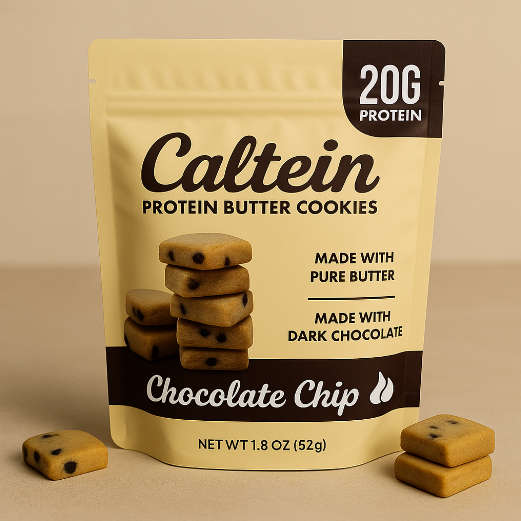 Caltein Chocolate Chip Protein Cookies | High Protein | Clean Label Snack