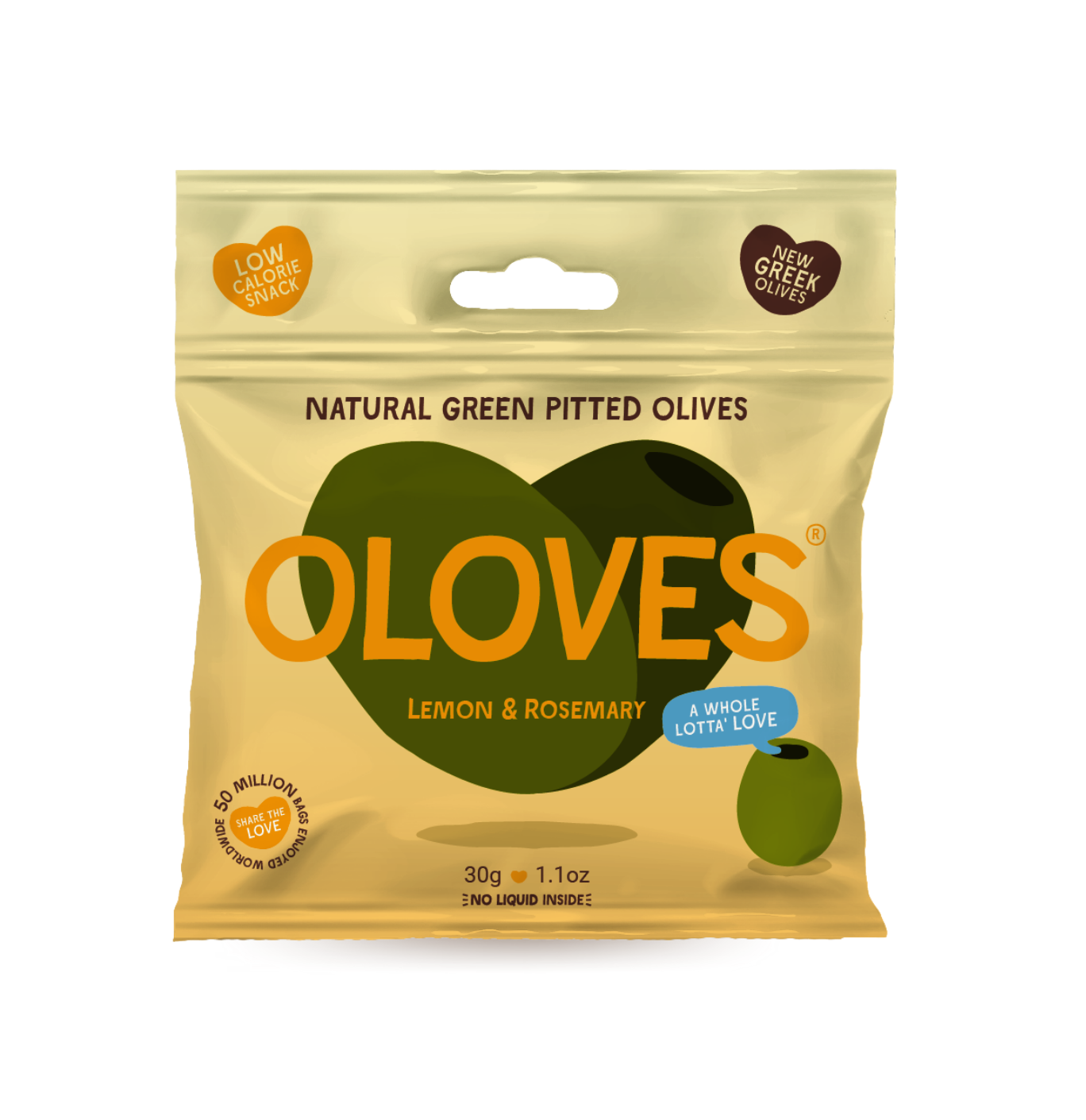 Oloves - Lemon & Rosemary Pitted Green Olives