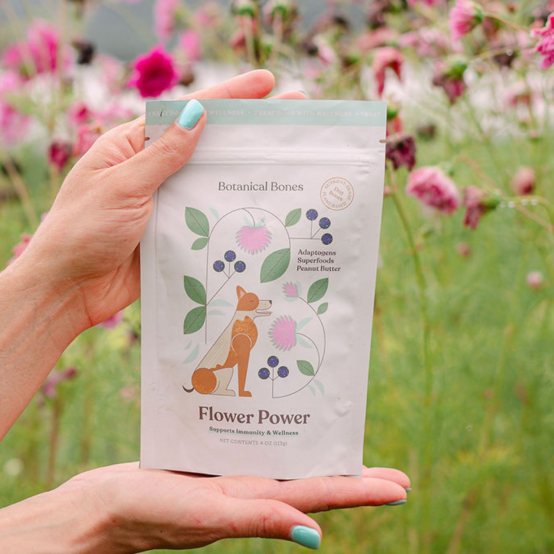 Botanical Bones - Flower Power Cookies - All Natural, Organic Dog Treats 5oz
