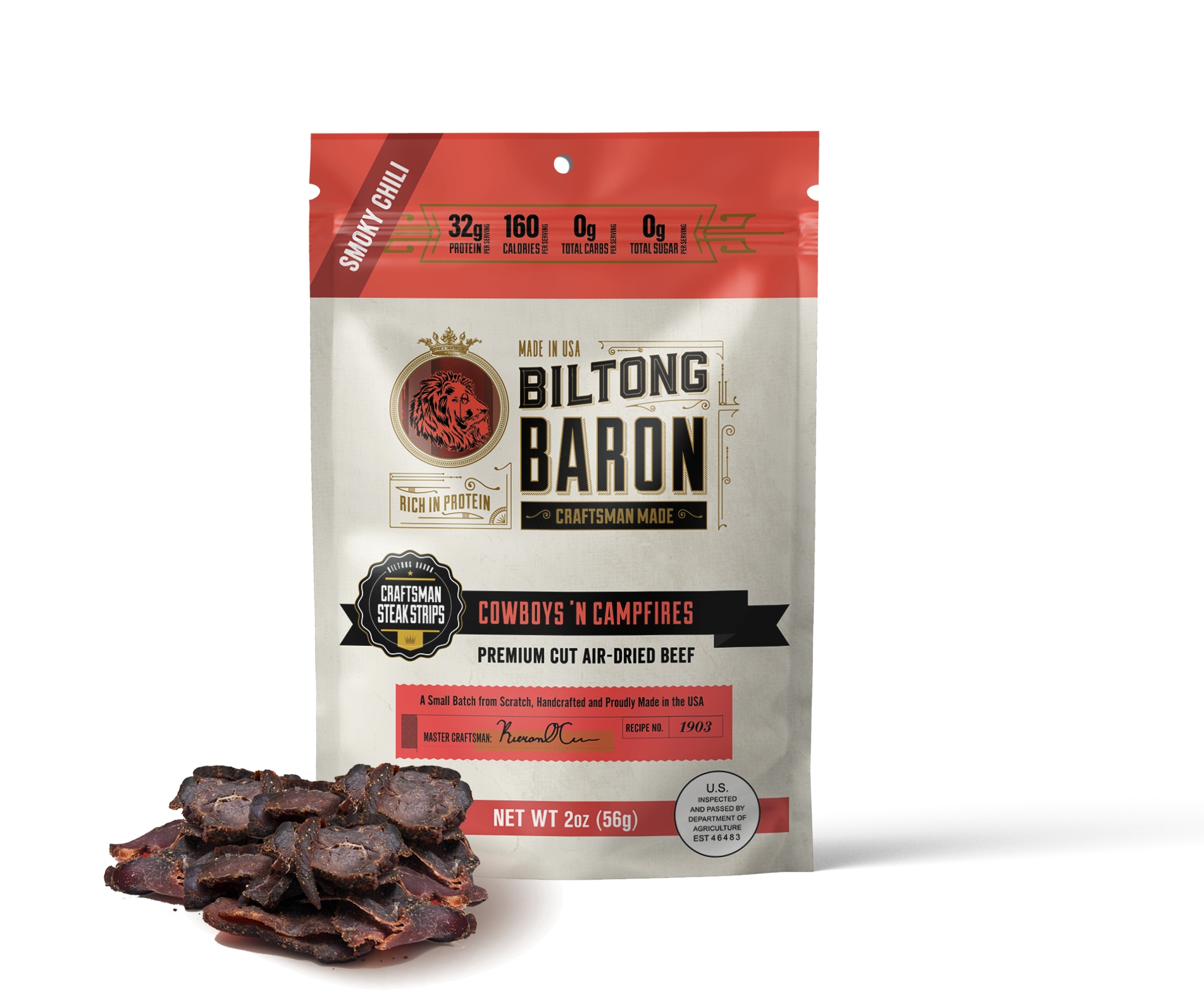 Biltong Baron Cowboys 'N Campfires Recipe 2oz Bag