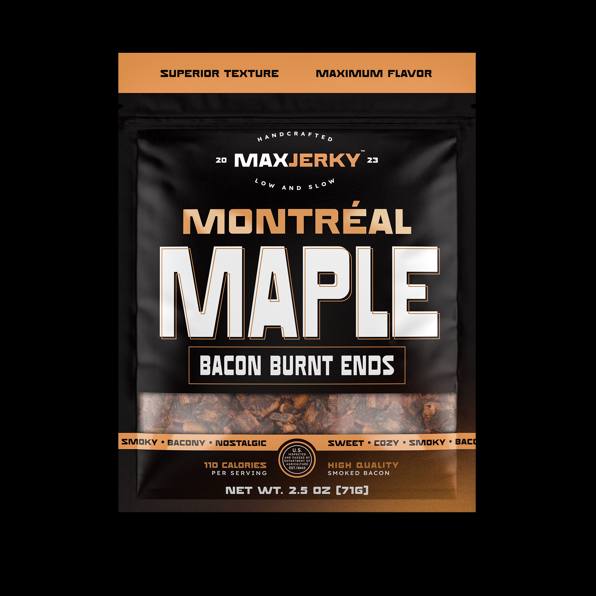 Max Jerky Montréal Maple Bacon Burnt Ends 2.5oz