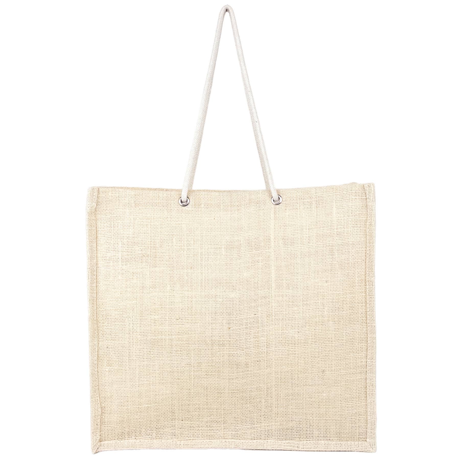 Reusable Gusseted Market Grocery Tote Bag