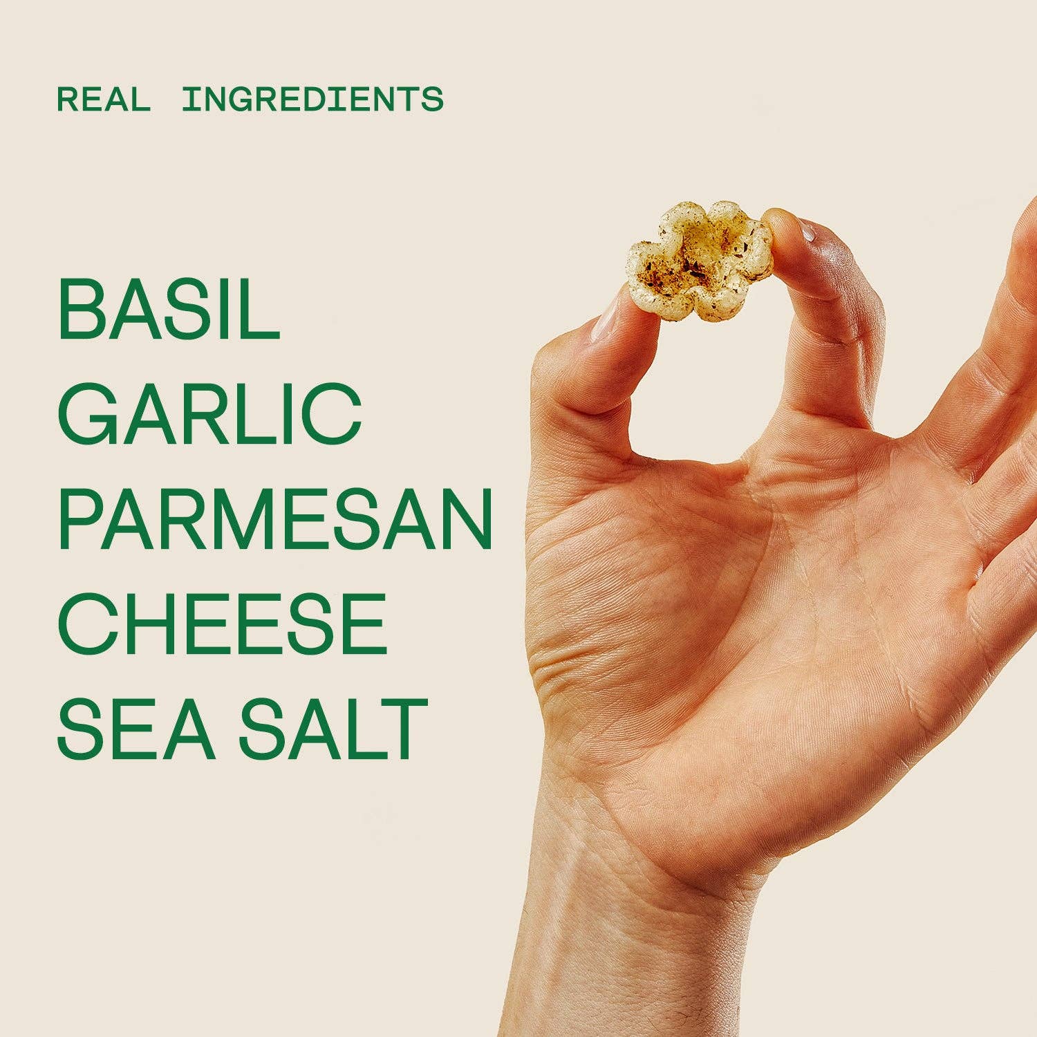 Tantos Puffed Pasta Crisps - Pesto - 1oz