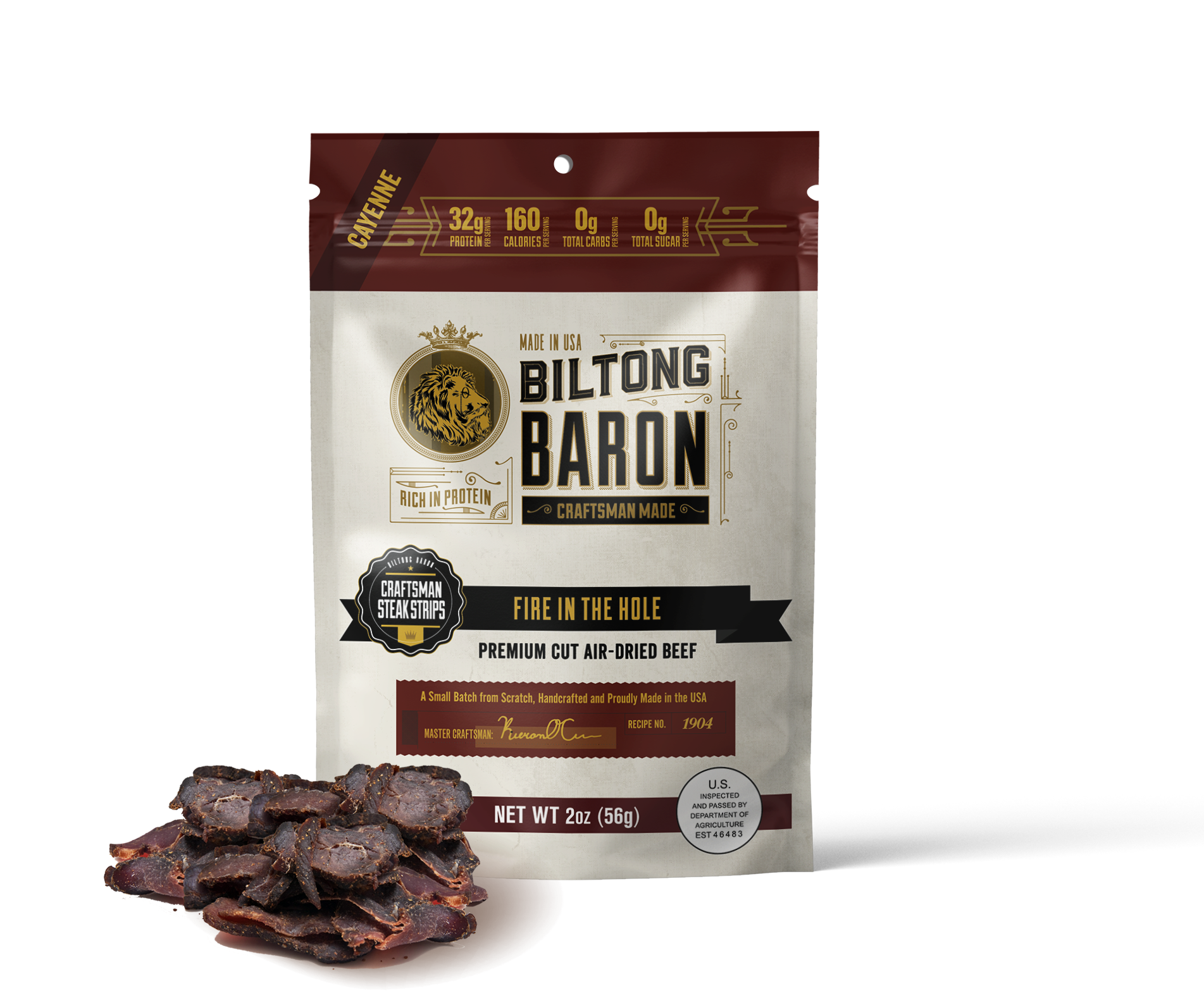 Biltong Baron Fire in the Hole Recipe 2oz Bag