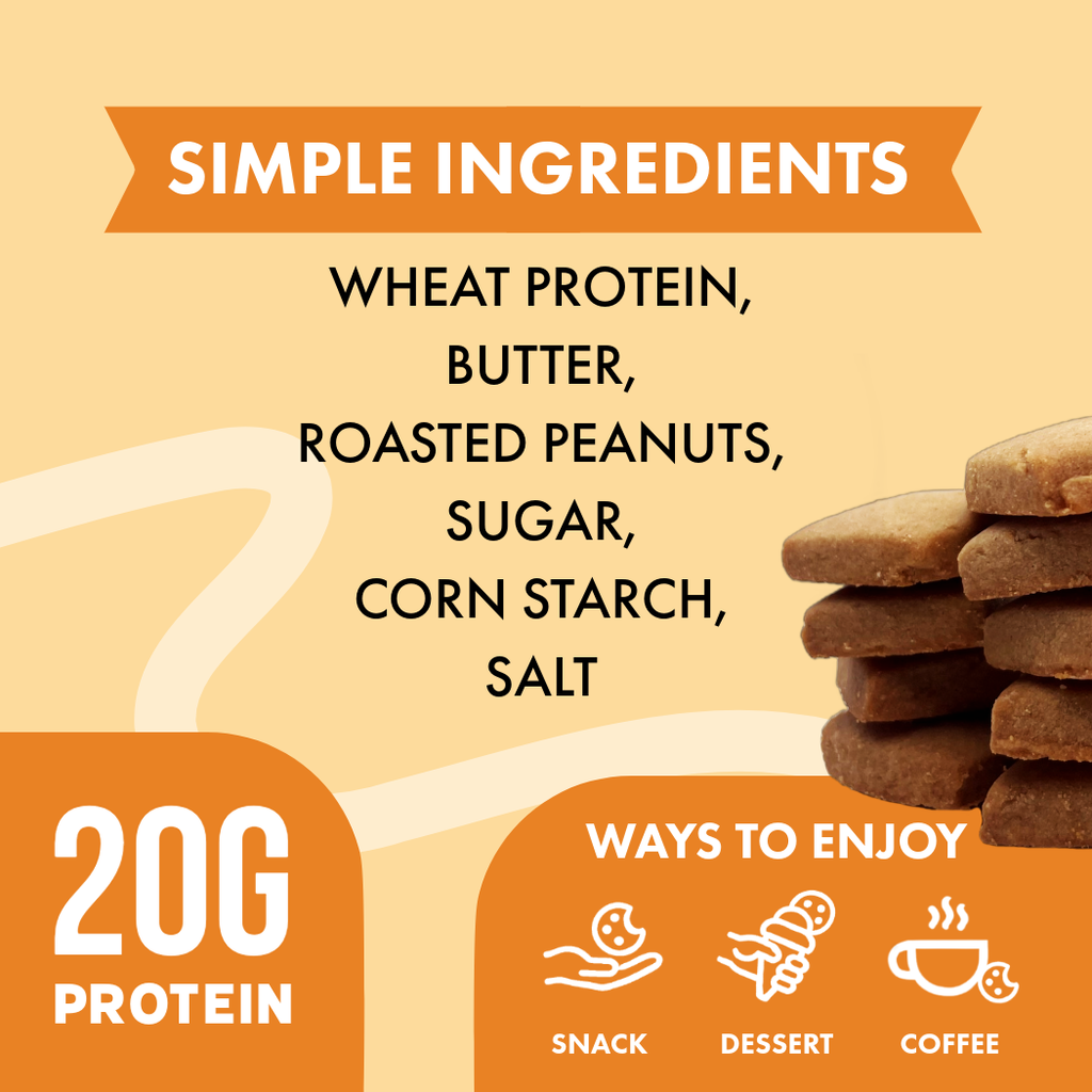 Caltein - Salted Peanut Cookies | High Protein | Clean Label Snack 1.8oz