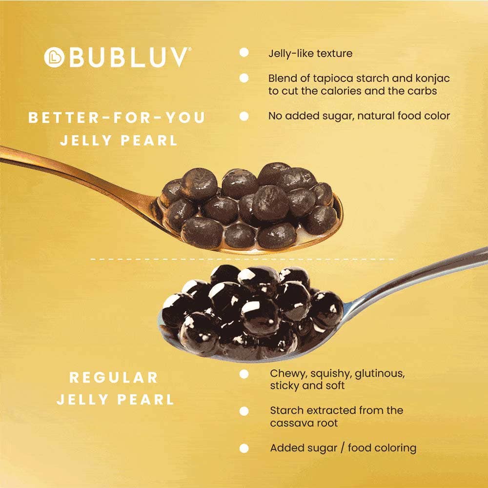 Bubluv - Black Milk Tea Bubble Tea with Jelly Pearls