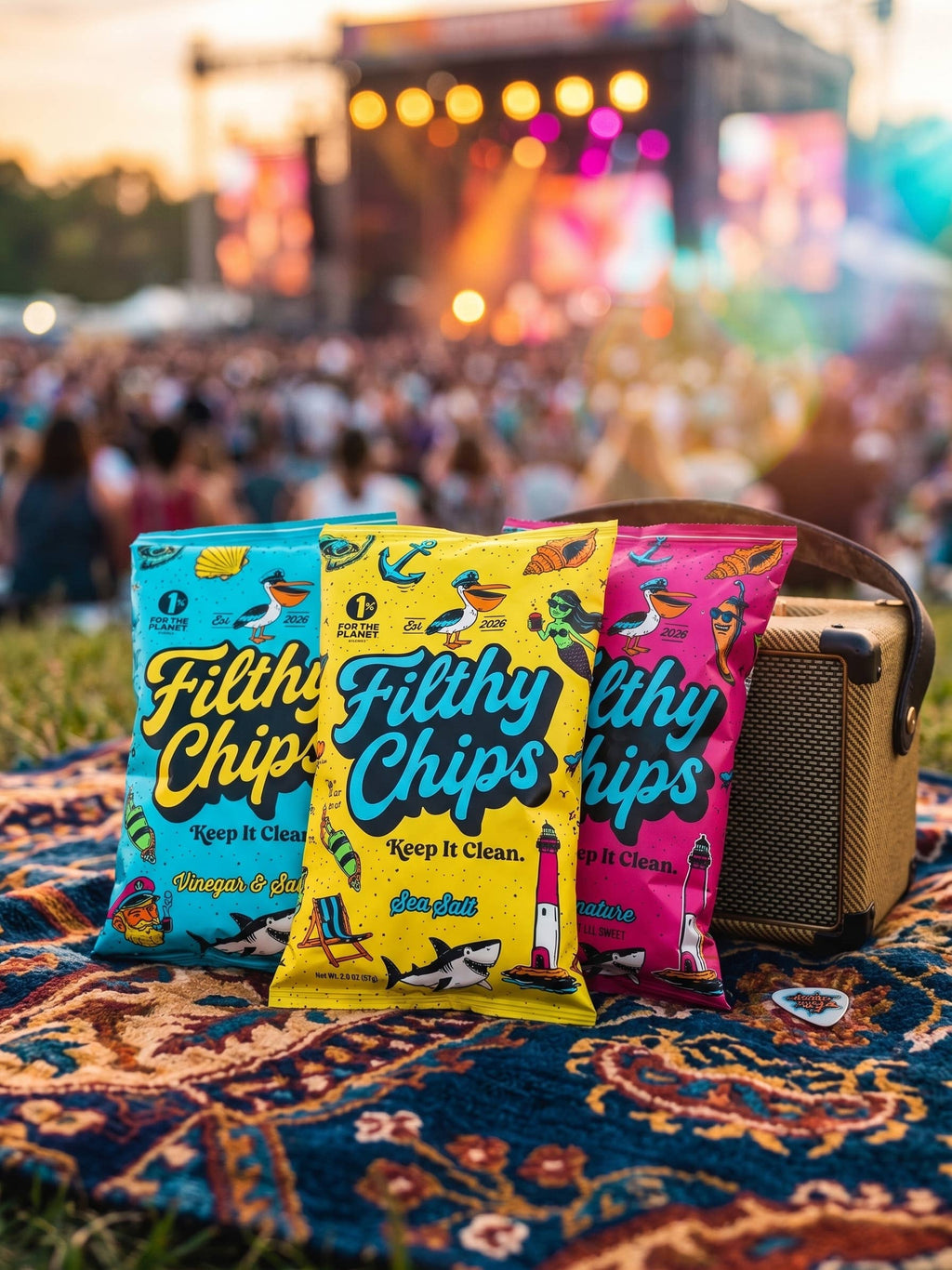 Filthy Chips Kettle Potato Chips made with Avocado Oil, Signature Lil Heat Lil Sweet 2oz