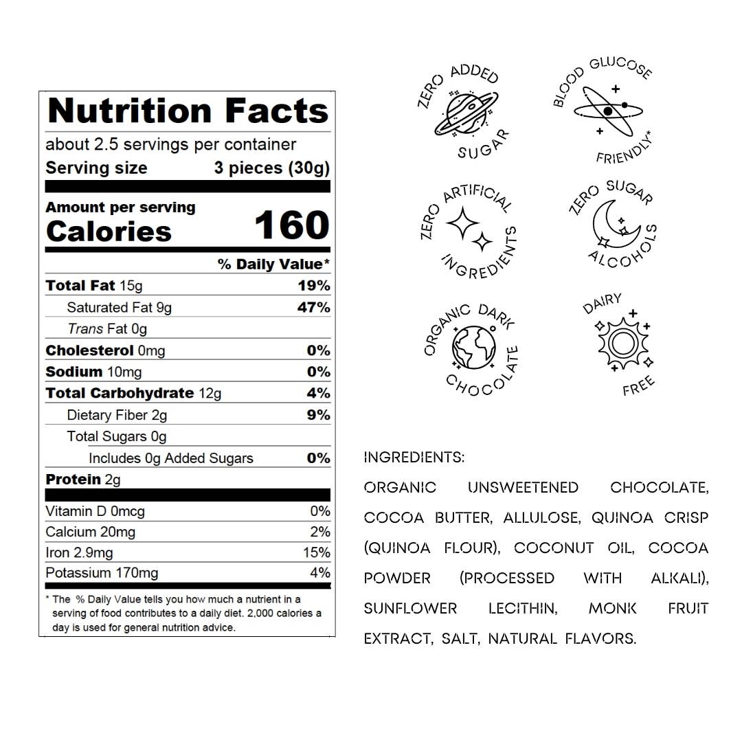 Nebula Snacks Cub's Crunch Filled Dark Chocolate Bites