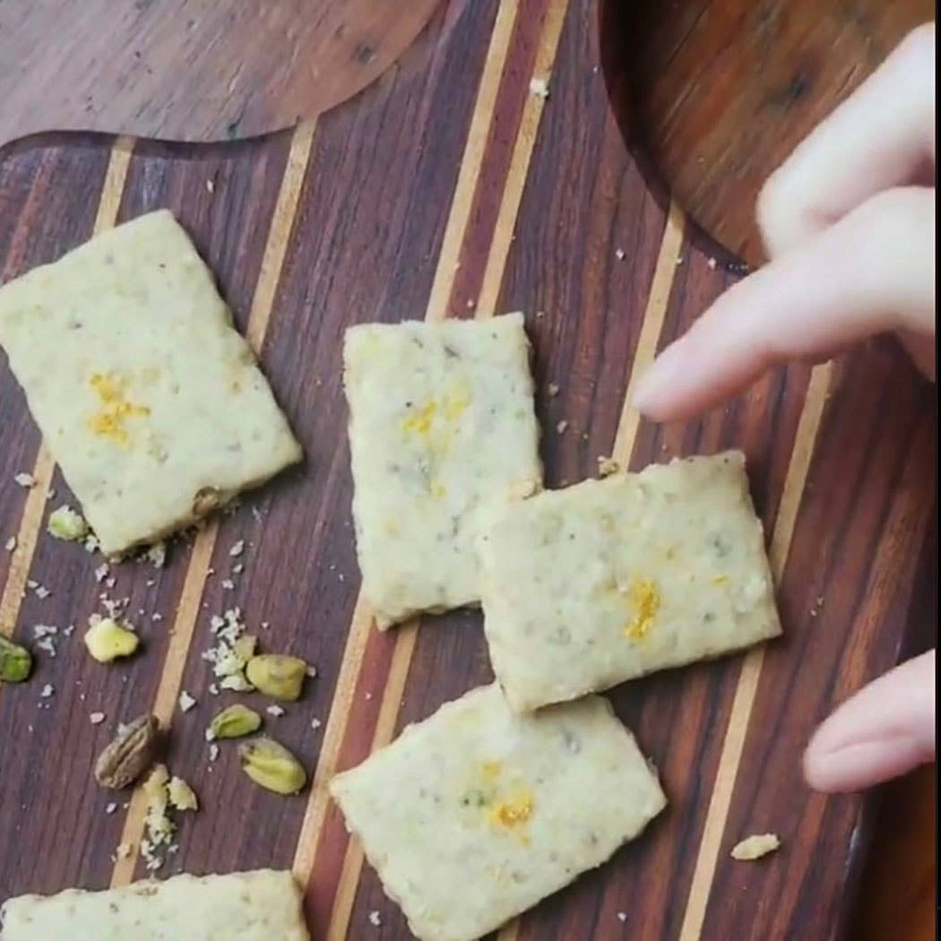 Crumble+Melt delivered - Orange Blossom Pistachio Shortbread