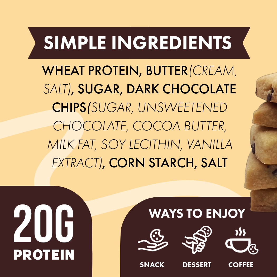 Caltein Chocolate Chip Protein Cookies | High Protein | Clean Label Snack
