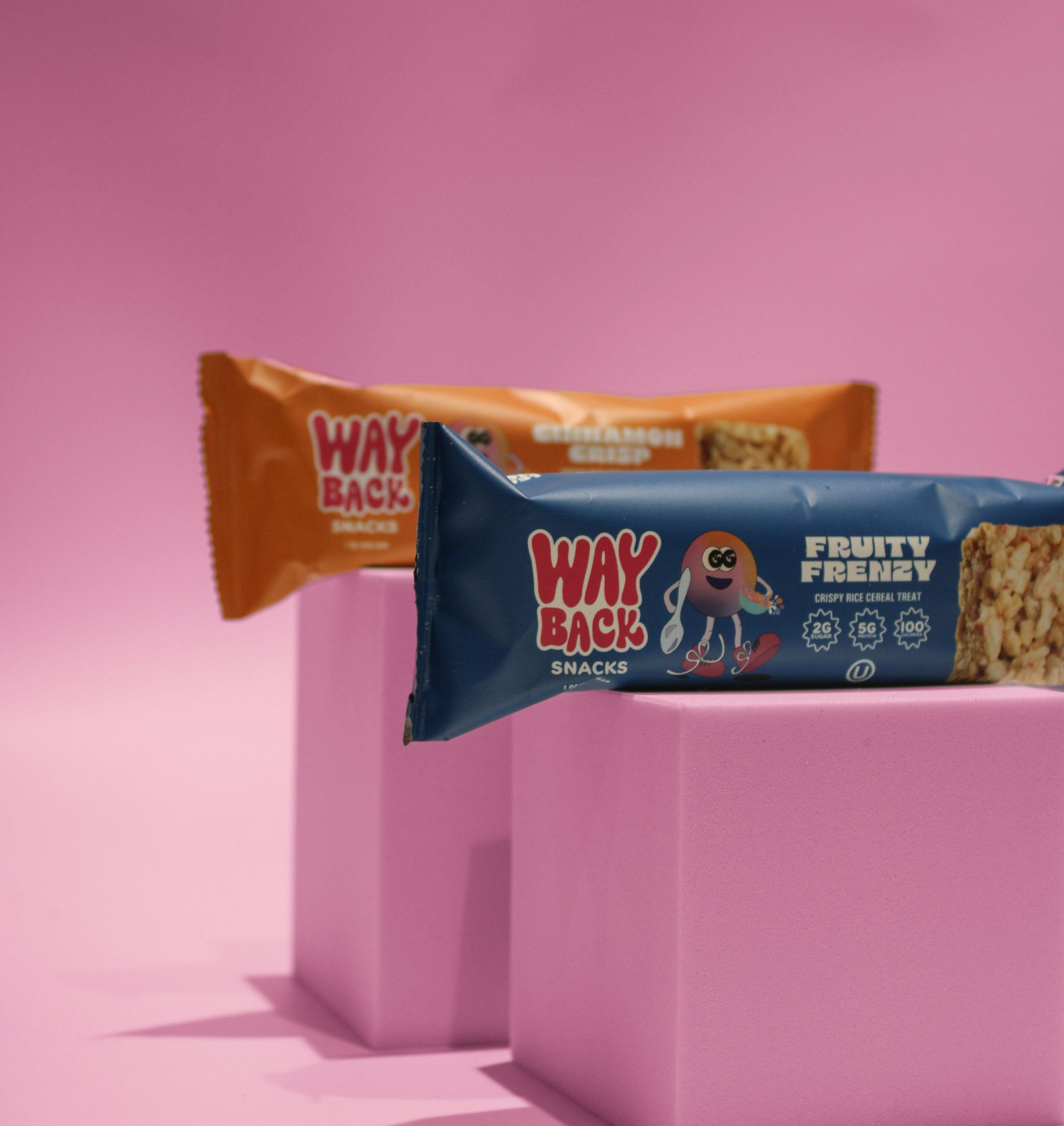 Wayback Snacks - Fruity Frenzy Crispy Rice Cereal Treat