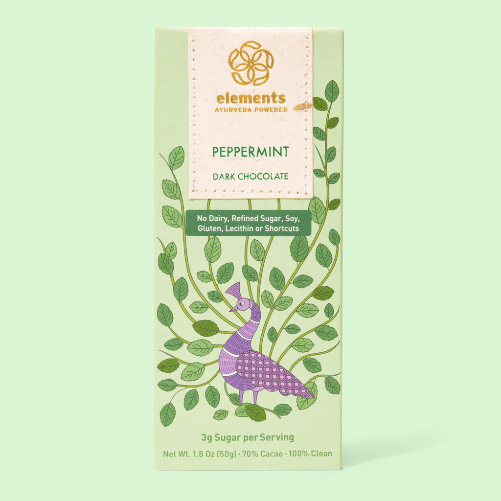 Elements Truffles Peppermint 70% Dark Chocolate Bar 1.8 OZ