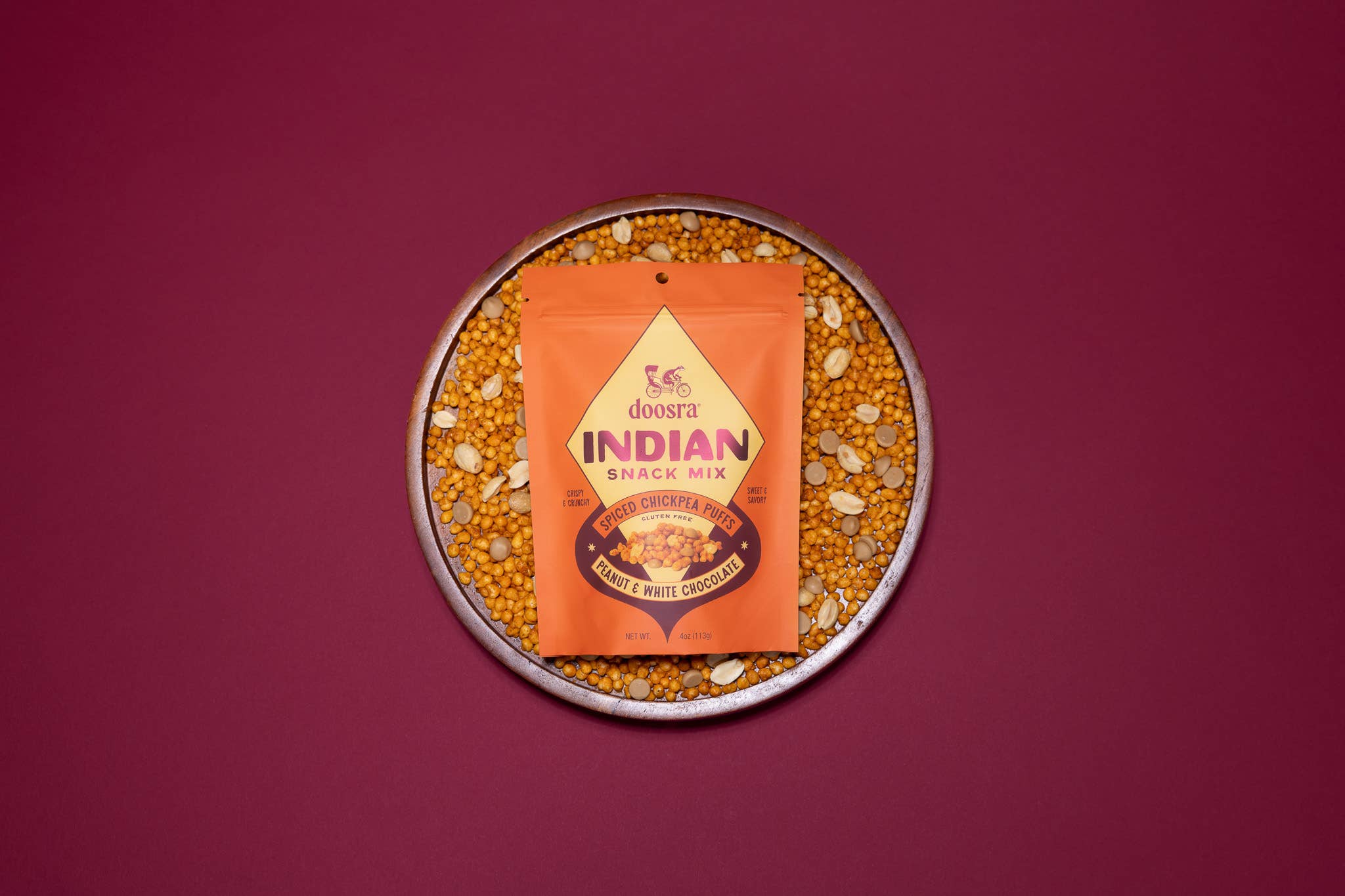 Doosra Indian Snack Mix - Peanut & White Chocolate (4oz)