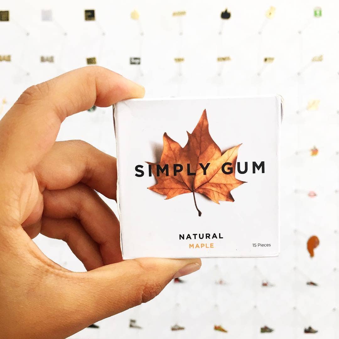Simply Gum - Maple Chewing Gum 15 piece pack