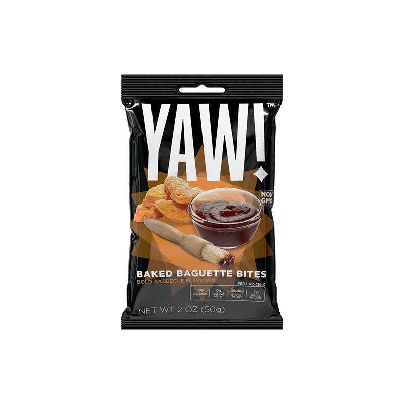 YAW! Bold BBQ Baked Baguette Bites Snack 2oz