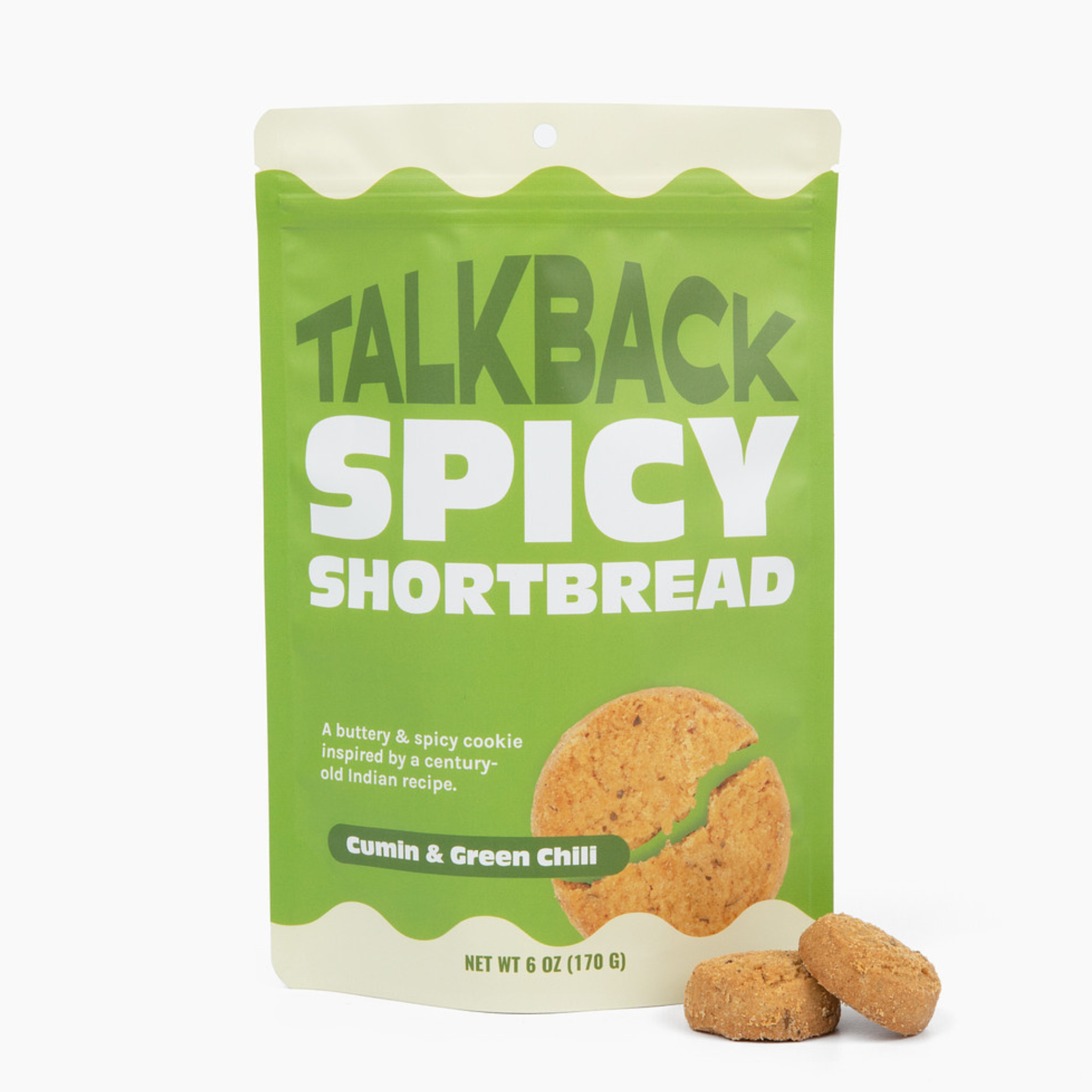 Talkback - Cumin & Green Chili Shortbread