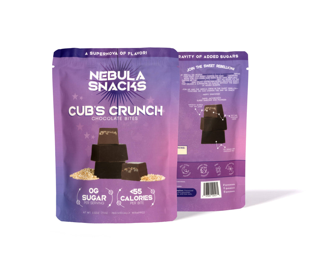 Nebula Snacks Cub's Crunch Filled Dark Chocolate Bites