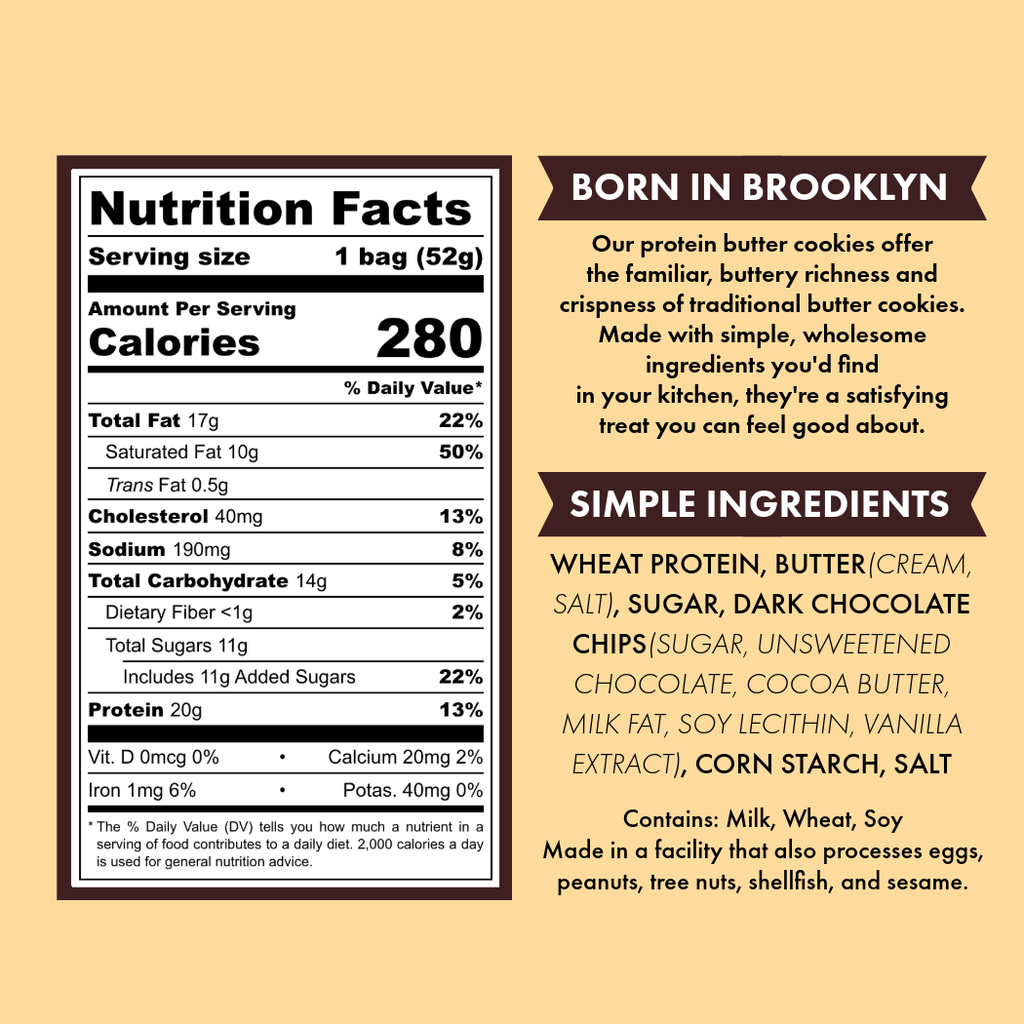 Caltein Chocolate Chip Protein Cookies | High Protein | Clean Label Snack
