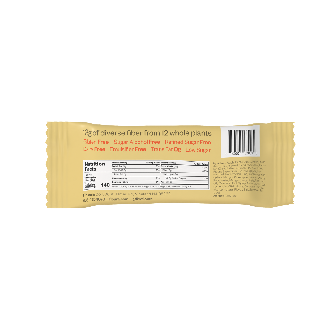 Floura - Vanilla Rooibos Fiber Snack Bar 1.8oz