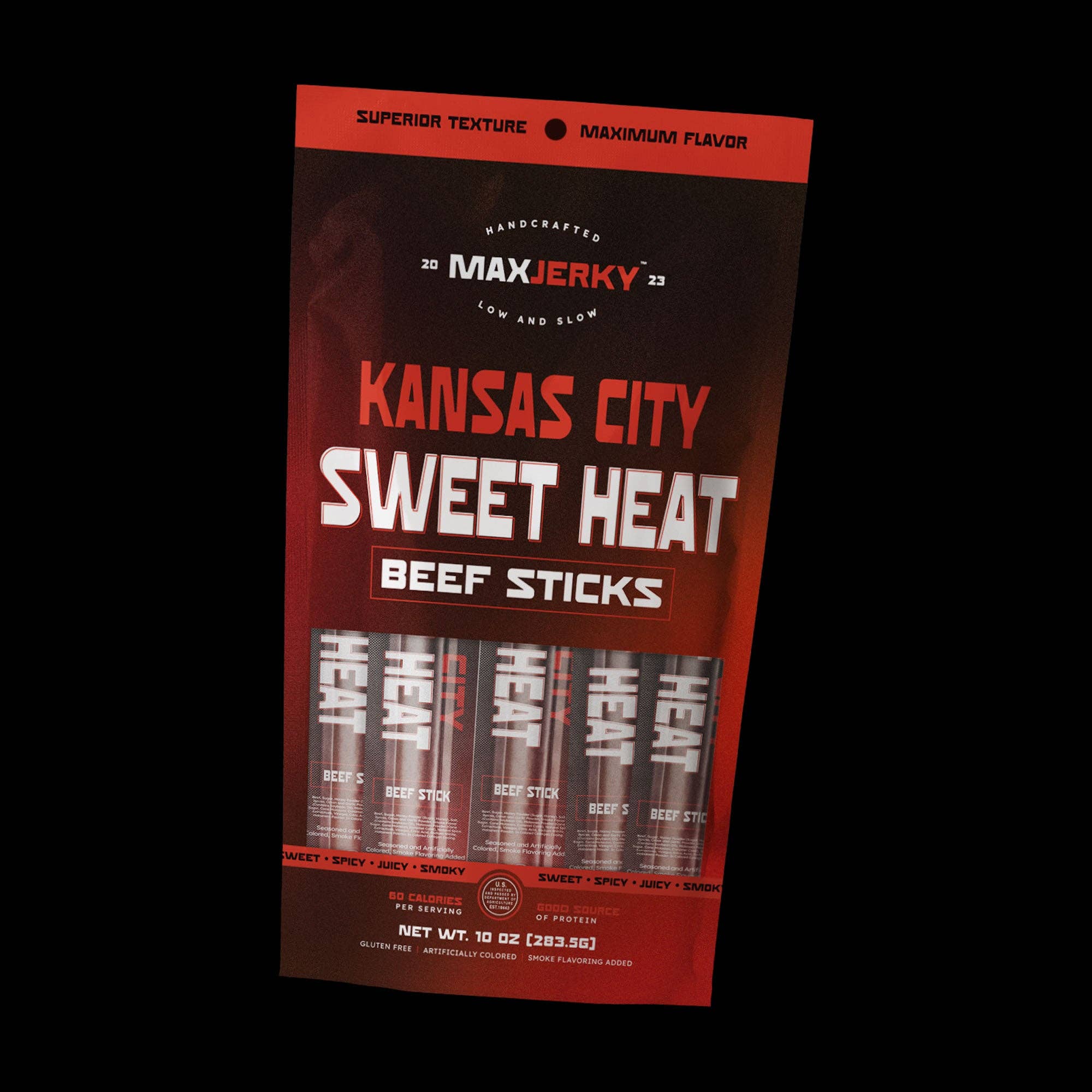 Max Jerky Kansas City Sweet Heat Beef Stick 1oz