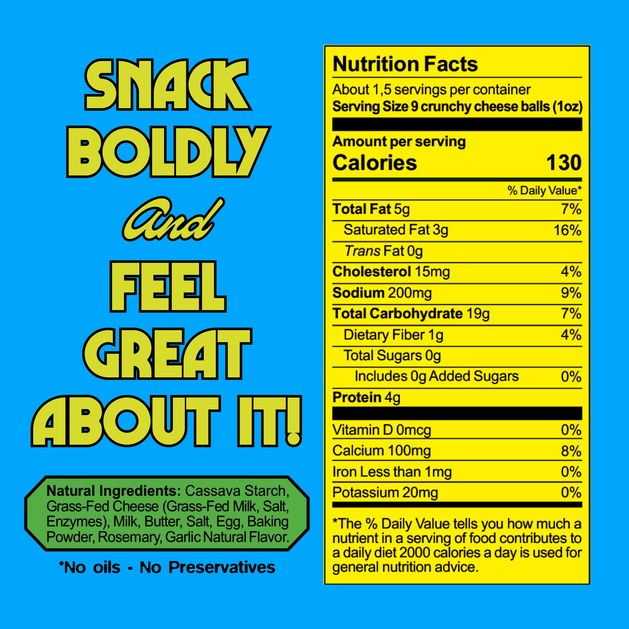 Cassavida Cheese Bites – Rosemary Garlic Gluten-Free Snack 1.5oz