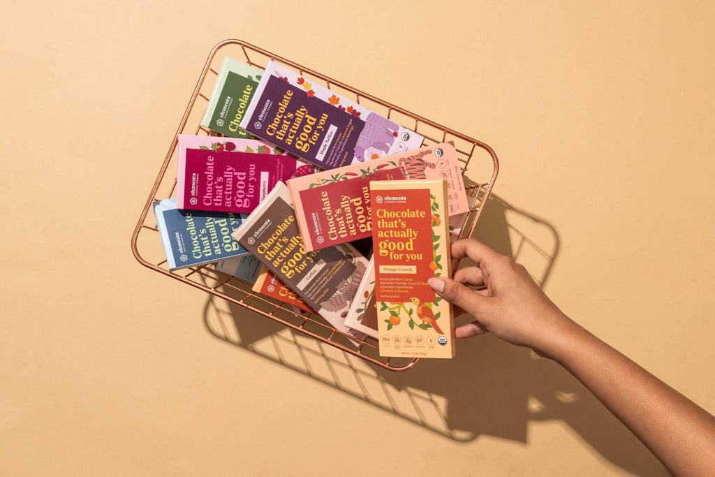 Elements - Raspberry Dark Chocolate Bar | Vegan Organic 1.8oz