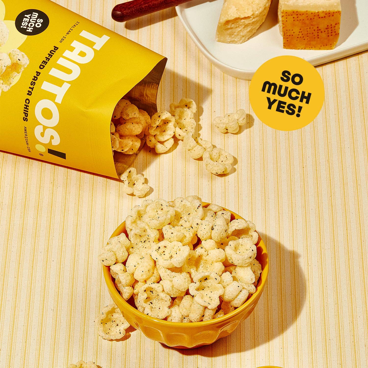 Tantos Puffed Pasta Crisps - Cacio e Pepe - 1oz