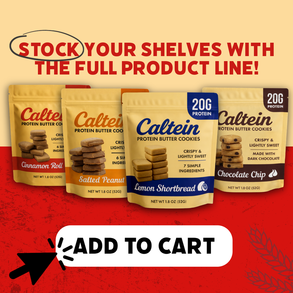 Caltein - Cinnamon Roll Cookies | High Protein | Clean Label Snack 1.8oz