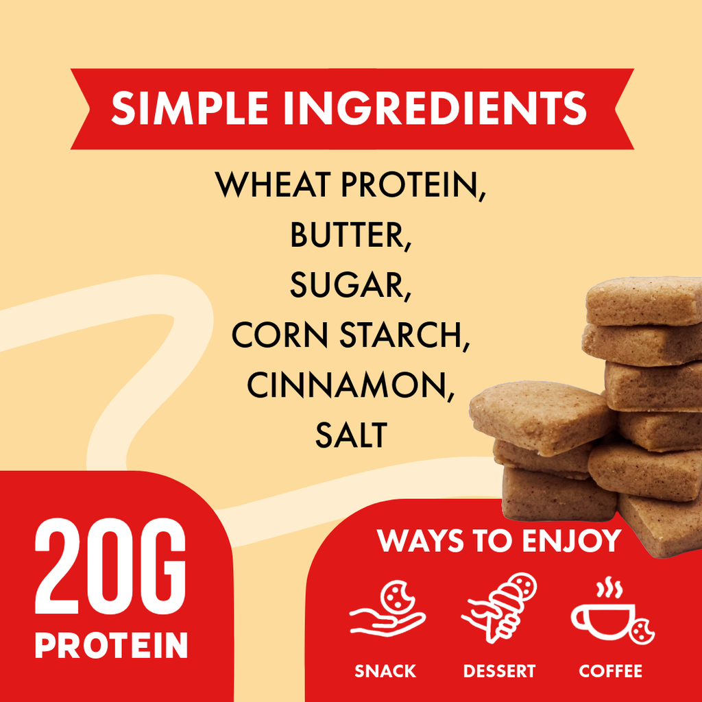 Caltein - Cinnamon Roll Cookies | High Protein | Clean Label Snack 1.8oz