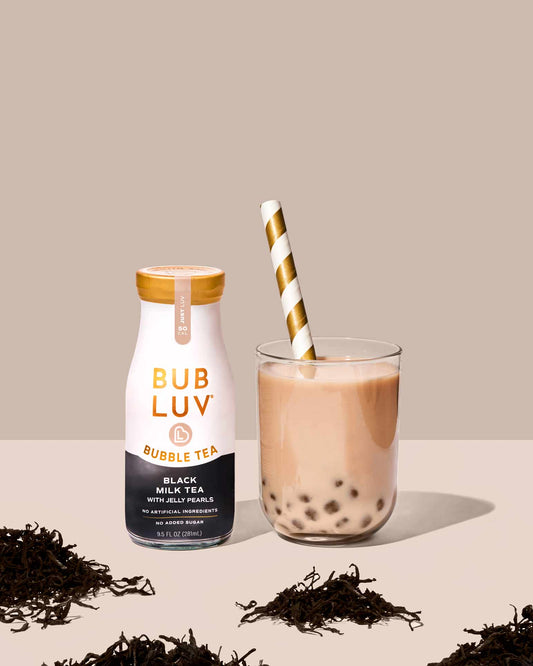 Bubluv - Black Milk Tea Bubble Tea with Jelly Pearls