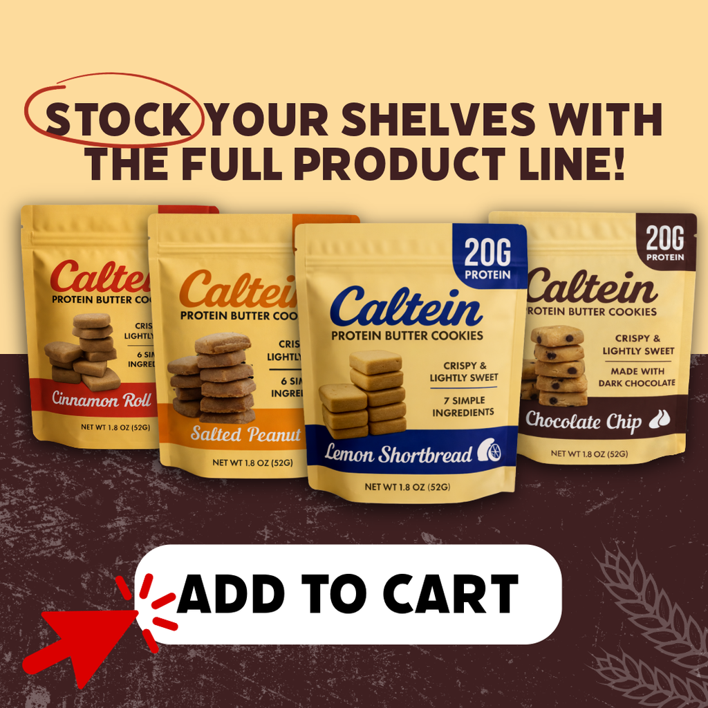 Caltein - Chocolate Chip Cookies | High Protein | Clean Label Snack 1.8oz