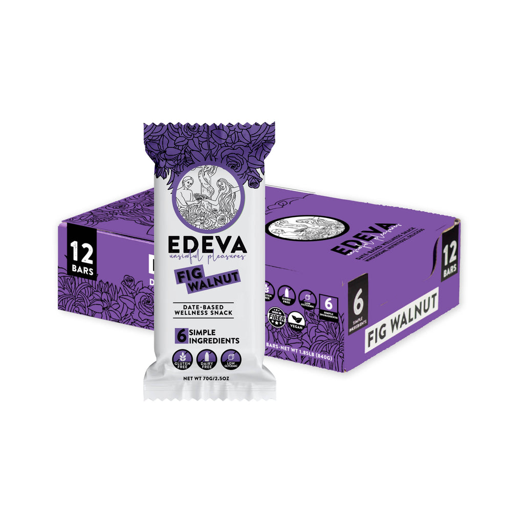 Edeva Snacks Fig Walnut Bar 2.5oz