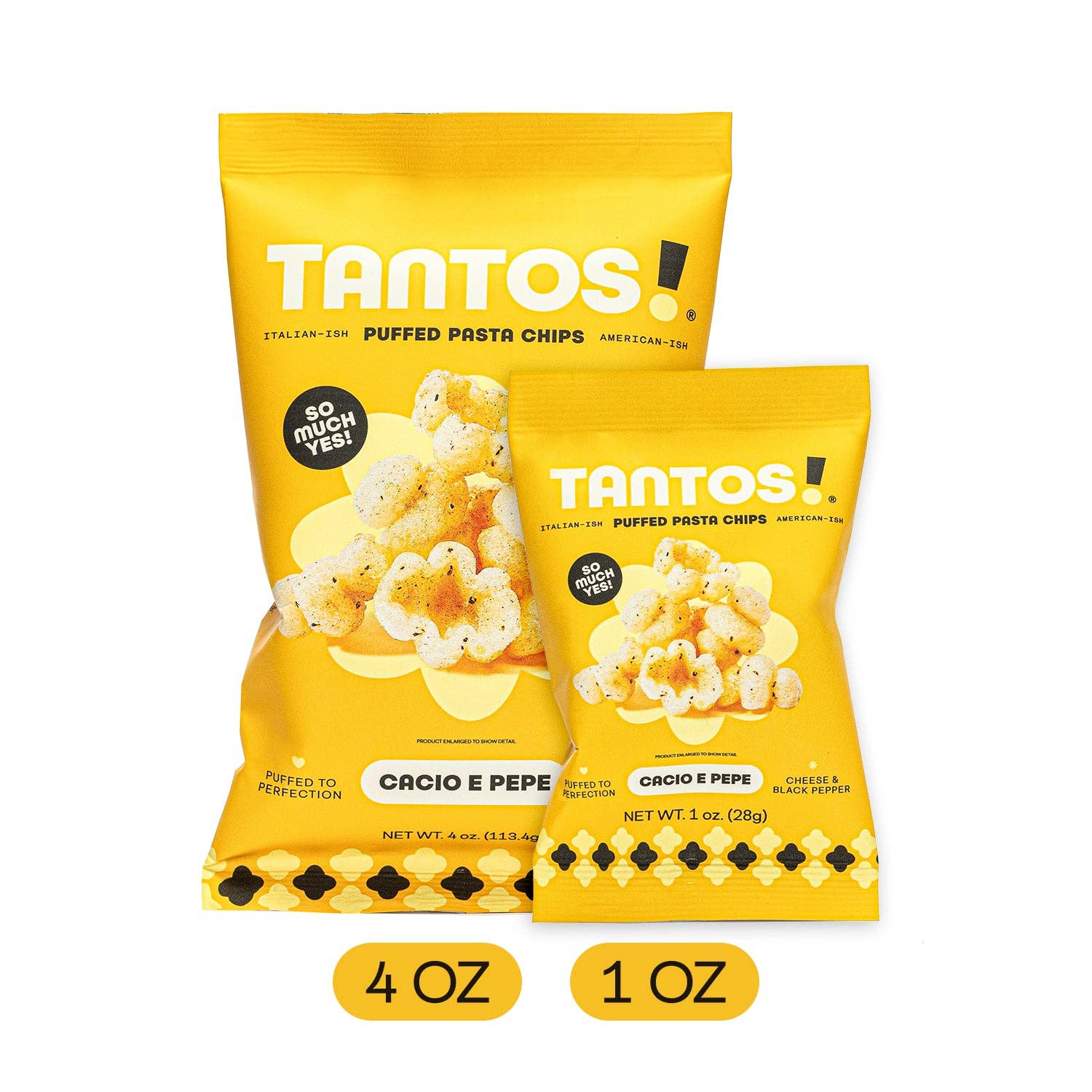 Tantos Puffed Pasta Crisps - Cacio e Pepe - 1oz