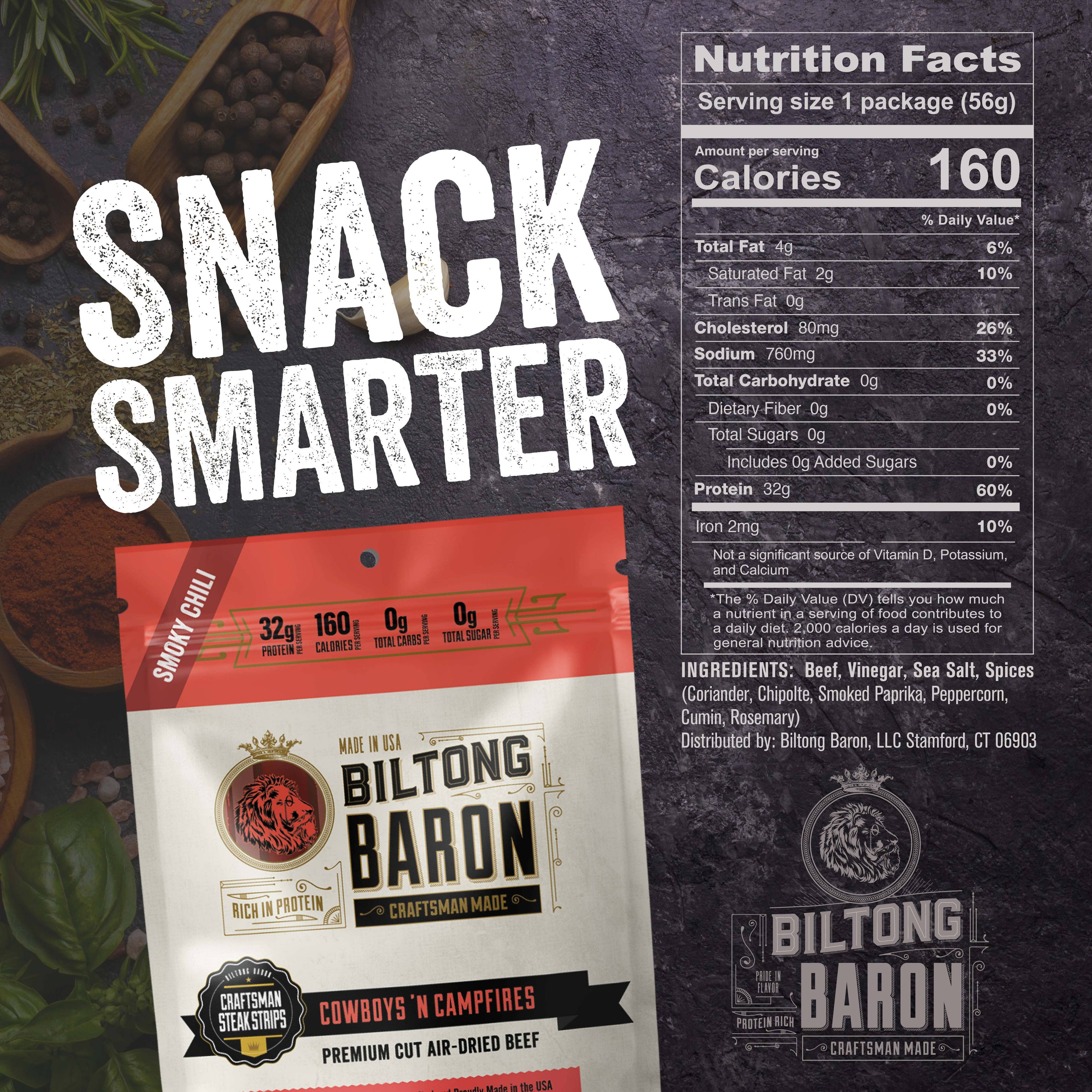 Biltong Baron Cowboys 'N Campfires Recipe 2oz Bag