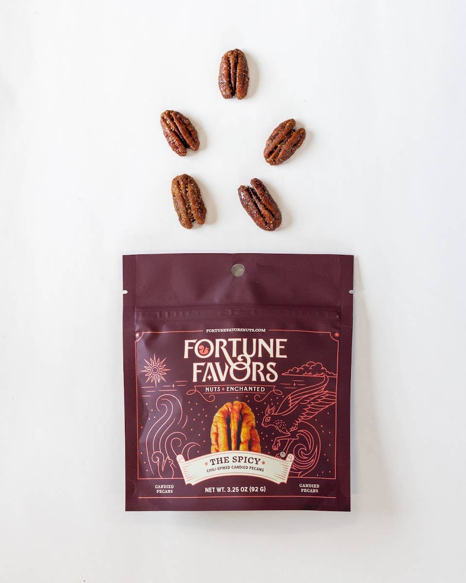 Fortune Favors The Spicy Candied Pecans 3.25 oz