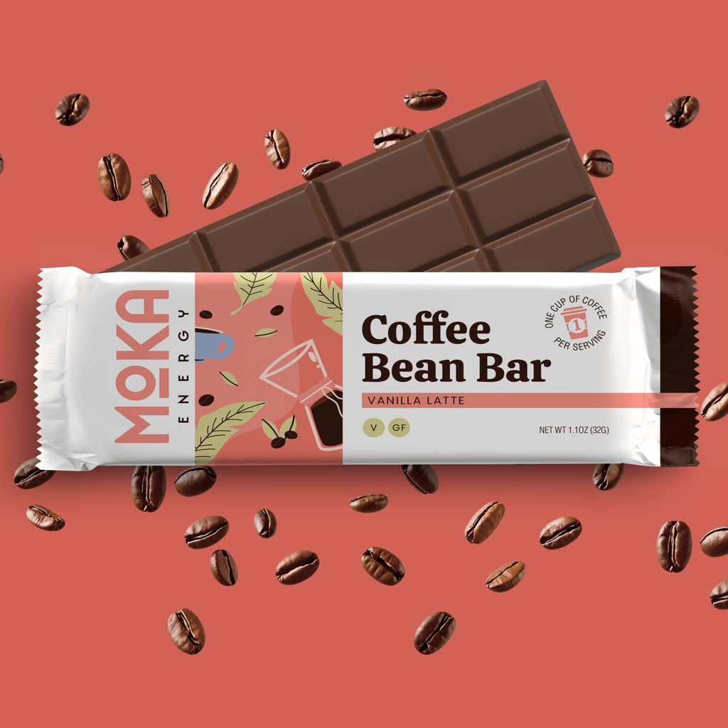 Moka Energy Coffee Bean Bar - Vanilla Latte 1.1 oz