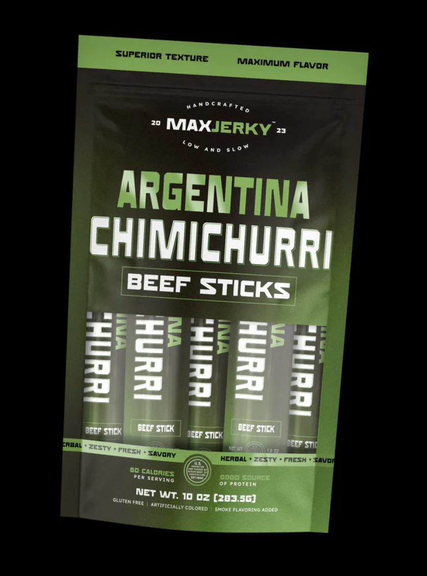 Max Jerky Argentina Chimichurri Beef Stick 1oz.