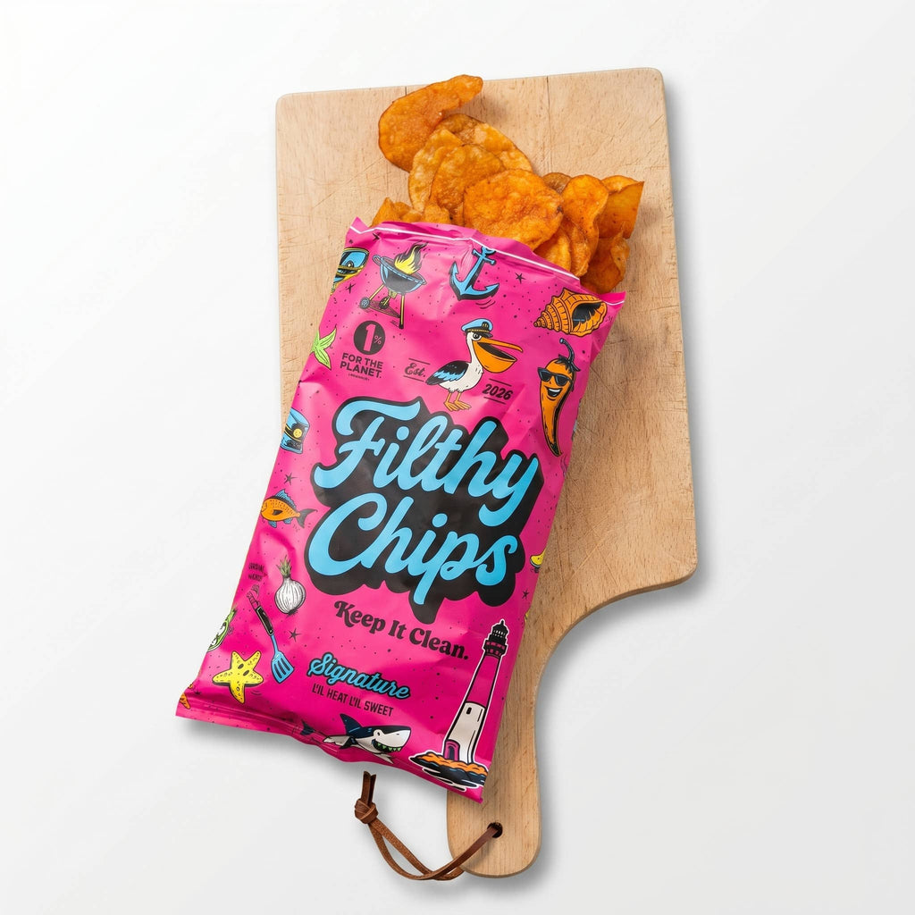 Filthy Chips Kettle Potato Chips made with Avocado Oil, Signature Lil Heat Lil Sweet 2oz